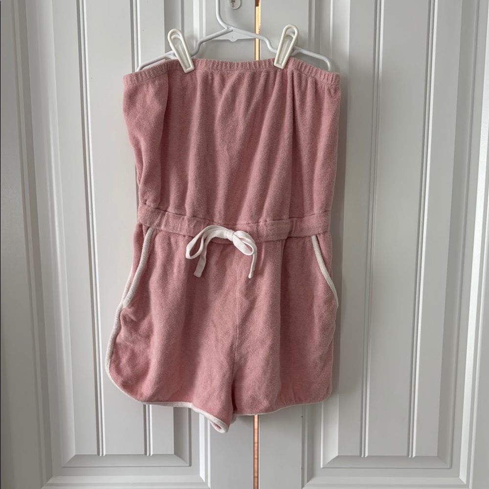 GAP Pink Terry Cloth Romper